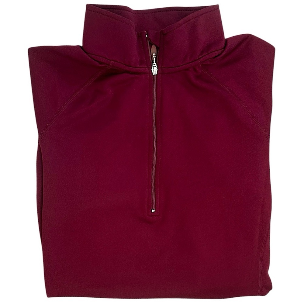 Ativa Girls Burgundy Half-Zip Pullover Active Long Sleeve Pullover Size Medium